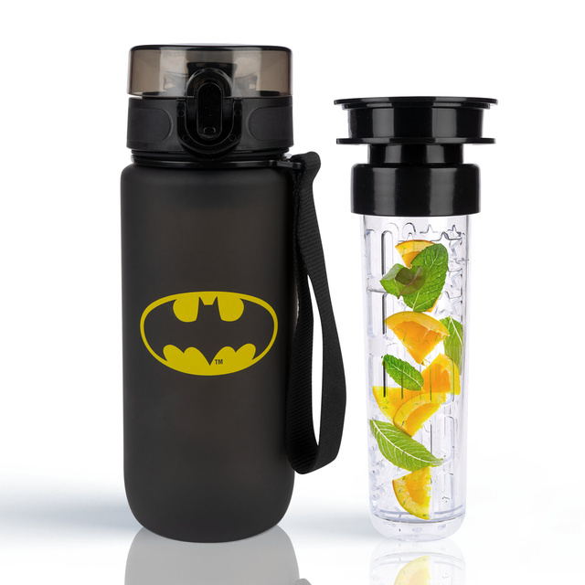 Botella de agua 0.6L verde | duradera y práctica | Batman