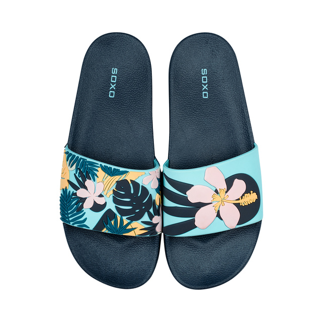 Chanclas de playa para mujer y hombre.SOXO En flores | Perfecto para unas vacaciones en la playa y una piscina | Goma