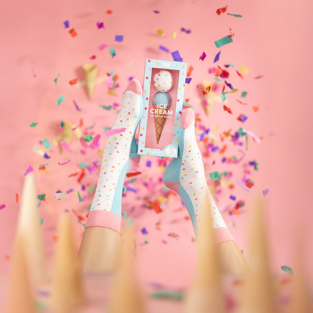Calcetines SOXO de mujer | Helado en una caja | Gran idea de regalo