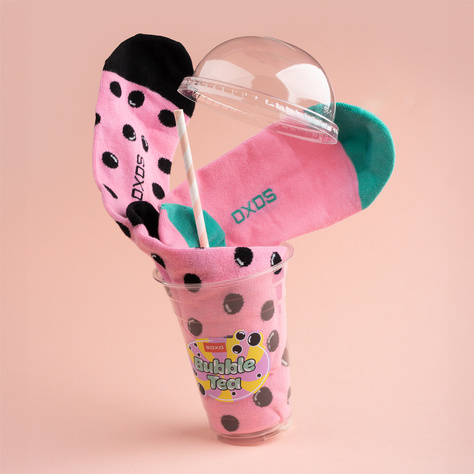 Calcetines Soxo Bubble Tea rosa para hombre - 2 Pares