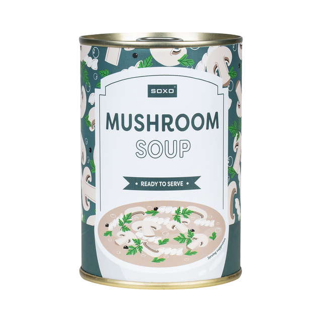 Calcetines de hombre | Sopa de champiñones SOXO GOOD STUFF para mujer en lata, alegre, colorida como regalo para Él | para ella