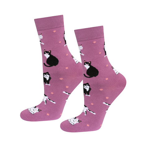 Calcetines para mujer SOXO gatos en paquete - 3 pares