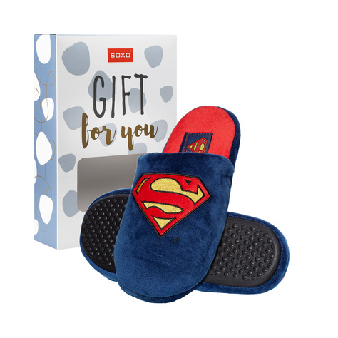 Pantuflas Hombre SOXO Superman DC Comics | en una caja de regalo