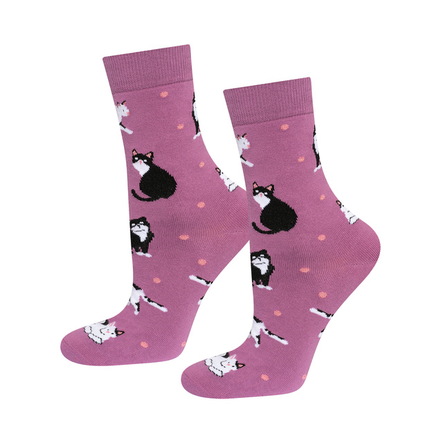 Calcetines para mujer SOXO gatos en paquete - 3 pares