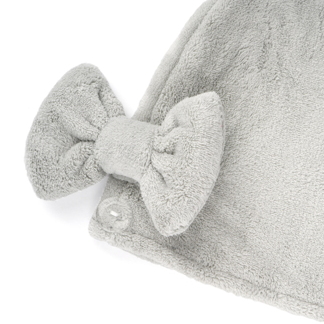  MOMO WAY turbante de baño gris | toalla 
