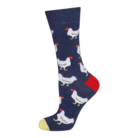 Juego de 4 calcetines de hombre SOXO GOOD STUFF en una caja de pizza