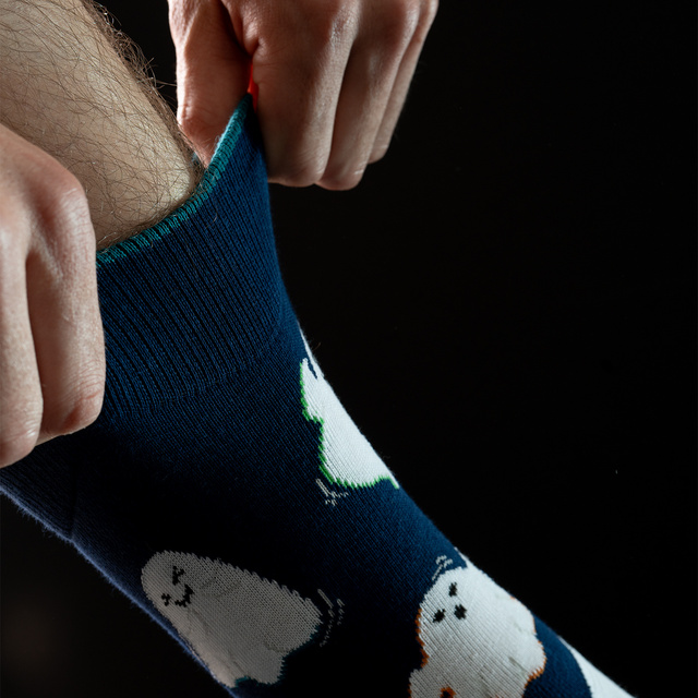 Calcetines para hombre SOXO fantasma y ojos