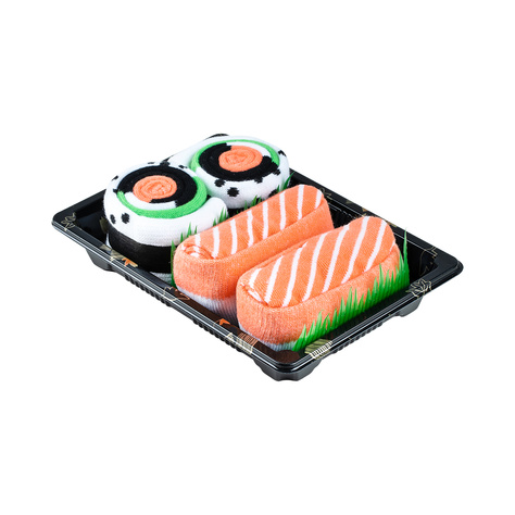 Juego de 2x calcetines de mujer de hombre Colorful SOXO sushi 