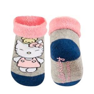 Calcetines de bebé SOXO Hello Kitty grises hechos de ABS