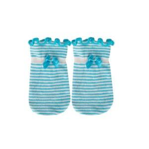 Guantes de bebé SOXO azul con rayas