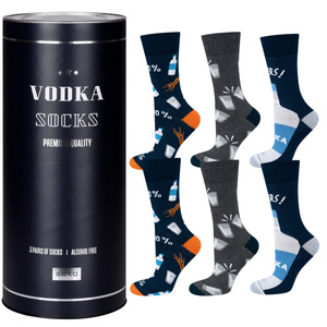 Juego de 3 calcetines coloridos para hombre SOXO GOOD STUFF Vodka 