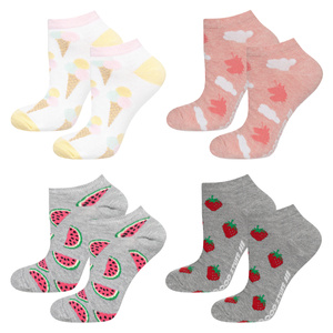 Juego de 2 calcetines tobilleros SOXO de colores para mujer, coloridos  patrones de frutas - 9,99 €