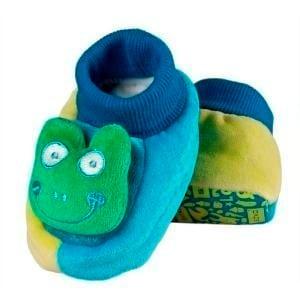 Pantuflas bebé SOXO blue frog