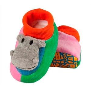 Pantuflas de bebé hipopótamo SOXO de colores