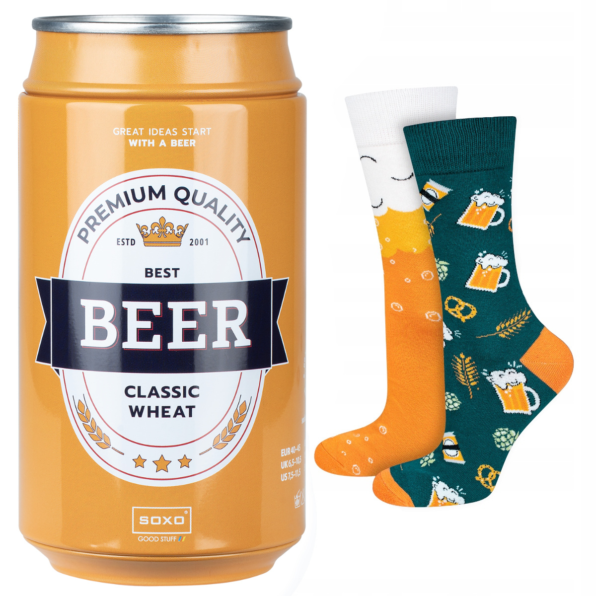 Calcetines coloridos SOXO GOOD STUFF para hombre, divertida cerveza de  trigo clásica en una lata para regalo - 14,99 €