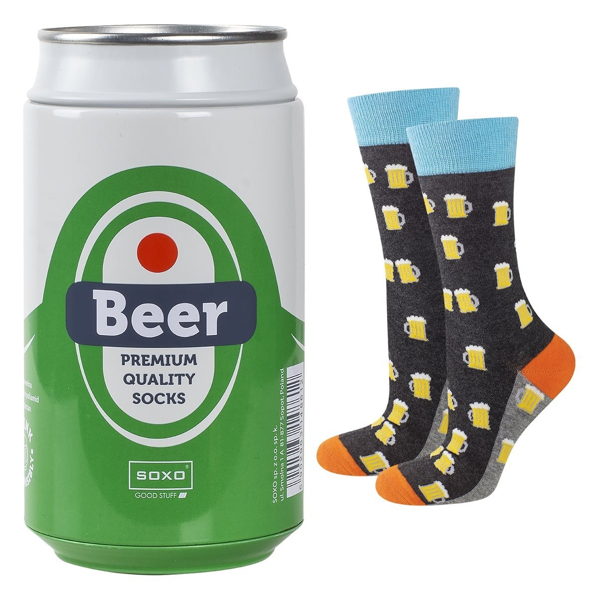 Coloridos calcetines de cerveza para hombre SOXO GOOD STUFF - 6,99