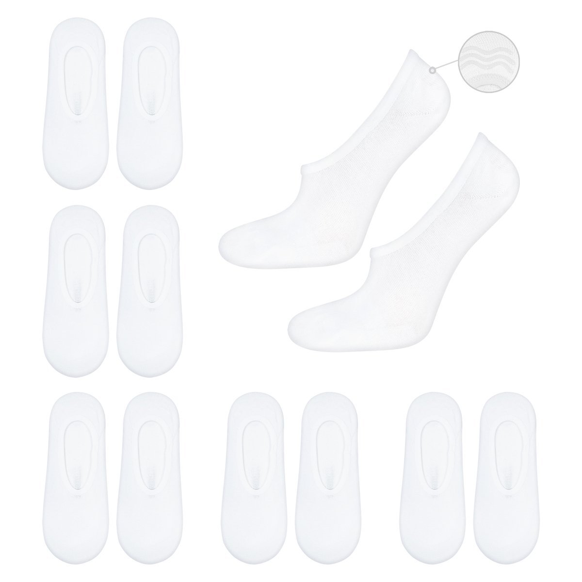 Set de 6x calcetines SOXO blancos hombre - 14,99 €