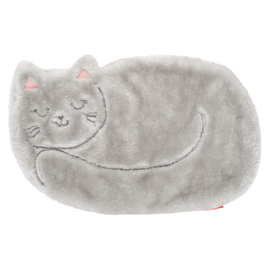 Bolsa de agua caliente SOXO con forma de gato, gris 1,8 L
