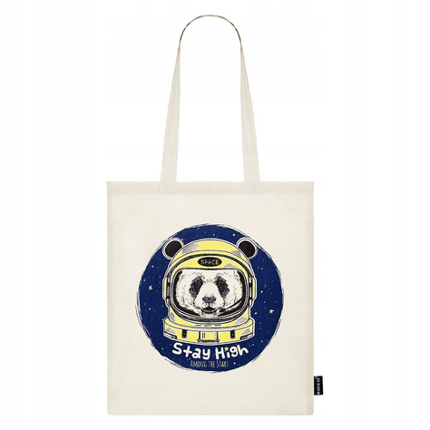 Bolsa de compras de algodón SOXO natural STAY HIGH cosmos