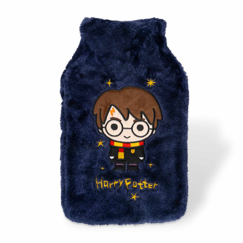 Botella de agua caliente de Harry Potter Original, con licencia de Warner Bros., más cálida en una funda de felpa