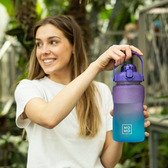 Botella de agua de 1,5 L azul púrpura | BPA free 