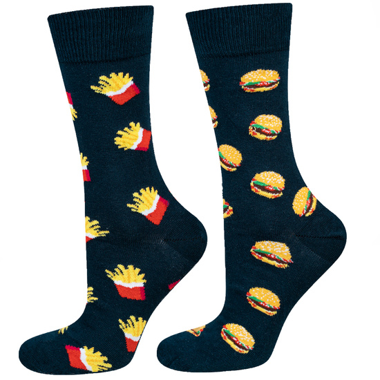 Calcetines coloridos para hombre SOXO GOOD STUFF hamburguesa no combinada