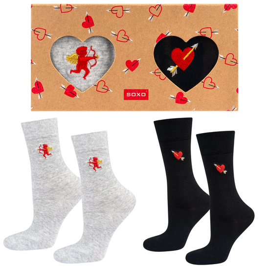 Calcetines de San Valentín para hombre Soxo en pack - 2 pares
