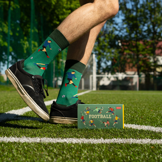 Calcetines de colores para hombre SOXO Football - 3 pares 