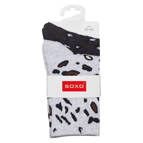 Calcetines de mujer SOXO con pantera negra - paquete de 2