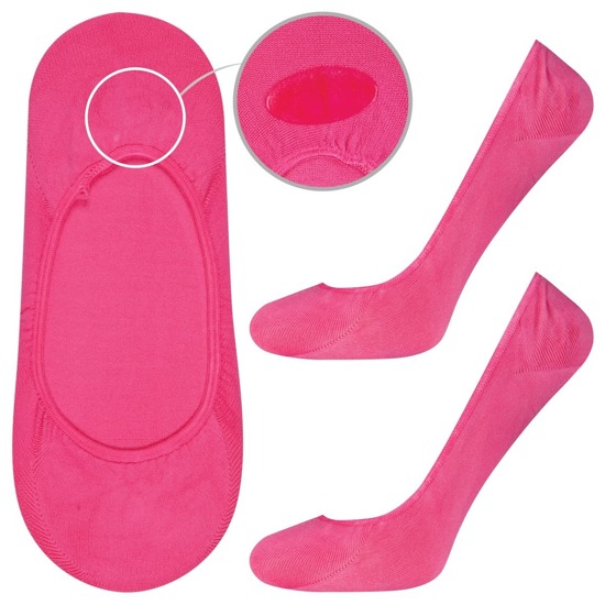 Calcetines de mujer clásicos SOXO rosas con silicona