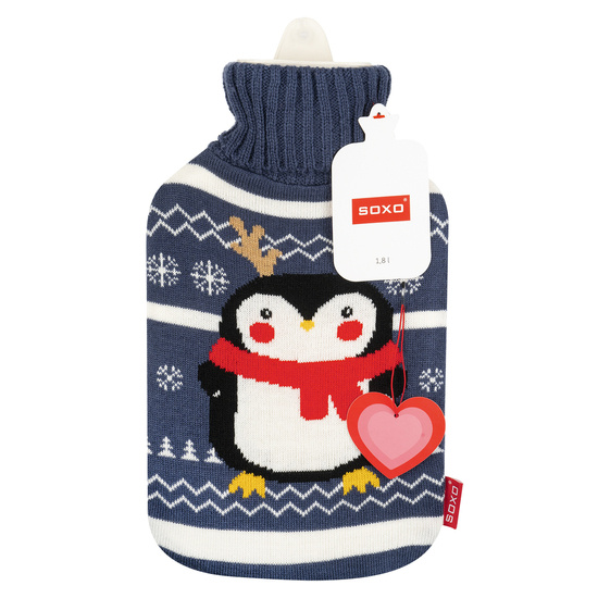 Calentador térmico de pingüinos Soxo en jersey regalo divertido Papá Noel | Navidad 