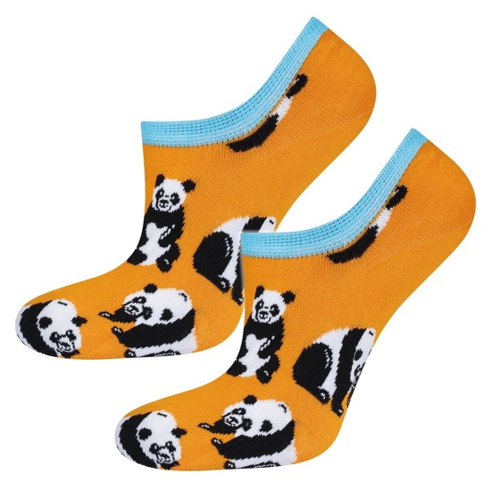 Coloridos calcetines de mujer SOXO para bailarinas con silicona en pandas