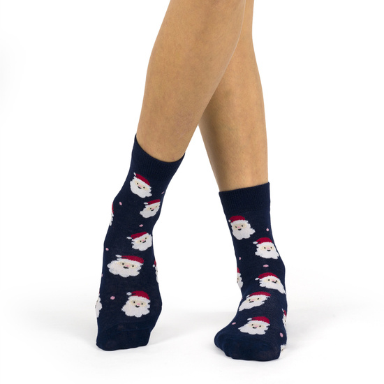 Juego de 4 calcetines de mujer Soxo | Casa de Navidad | regalo para ella | Navidad | coloridos calcetines alegres