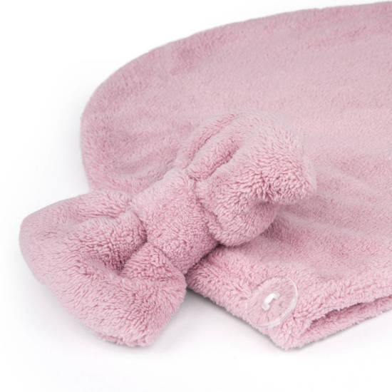 MOMO WAY Turbante de baño rosa | toalla 