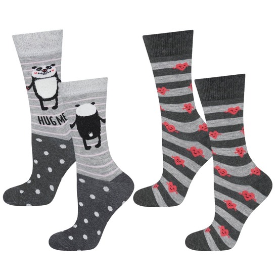 SOXO calcetines para mujeres con una historia, 2 pares
