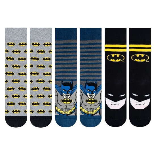 Set de 3 calcetines SOXO GOOD STUFF Batman DC Comics
