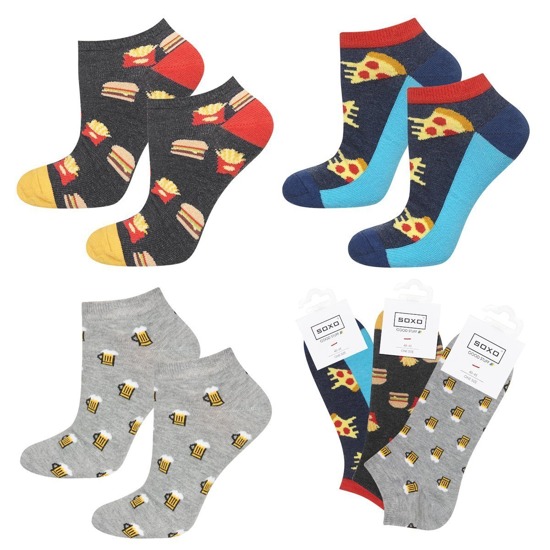 Set de 3 calcetines coloridos SOXO GOOD STUFF para regalo de hombre