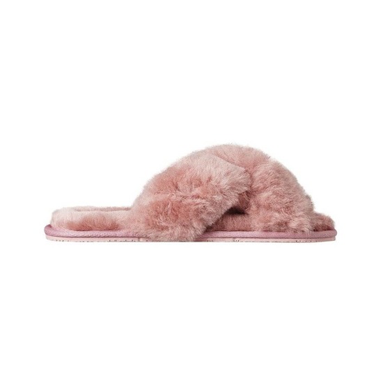 Zapatillas de mujer de piel de oveja SOXO rosa