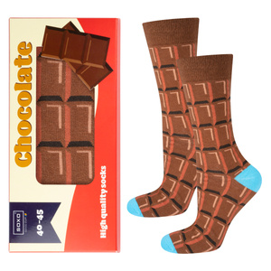 Calcetines de hombre SOXO, una barra de chocolate