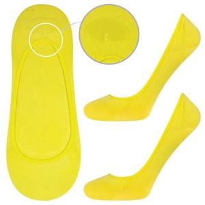 Calcetines mujer SOXO amarillo clásico con silicona
