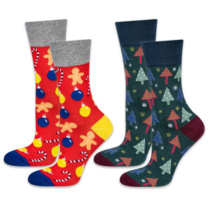 Juego de 2x calcetines de hombre SOXO GOOD STUFF de colores divertidos Navidad