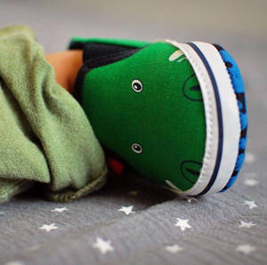Pantuflas de bebé SOXO cocodrilos verdes