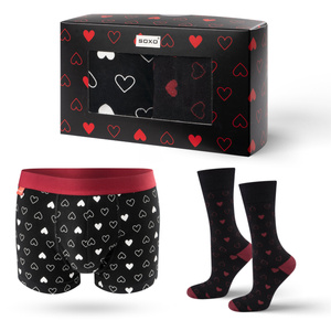 Set de bóxers y calcetines SOXO para hombre, un regalo de algodón para él