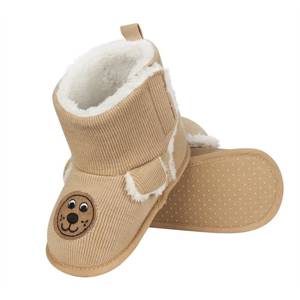Zapatilla bebé marrón SOXO botas perros