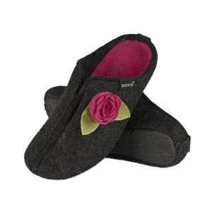 Zapatillas de fieltro de las mujeres SOXO con la flor y TPR