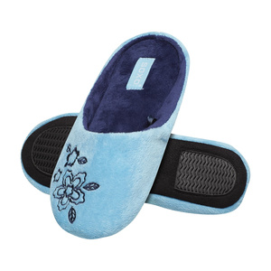 Zapatillas de mujer con bordado SOXO - Azul
